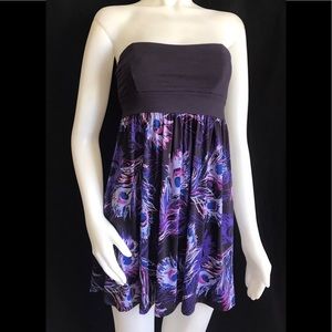Twentyone Strapples Dress Stretch Purple Small